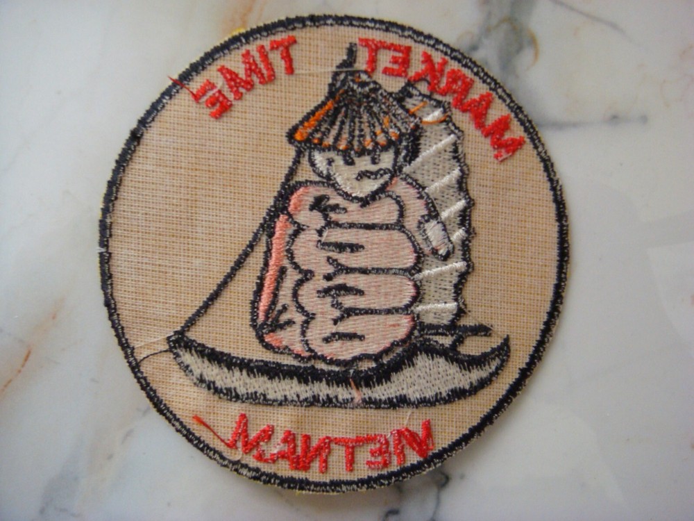 US NAVY MARKET TIME OPERATION, VIETNAM WAR PATCH