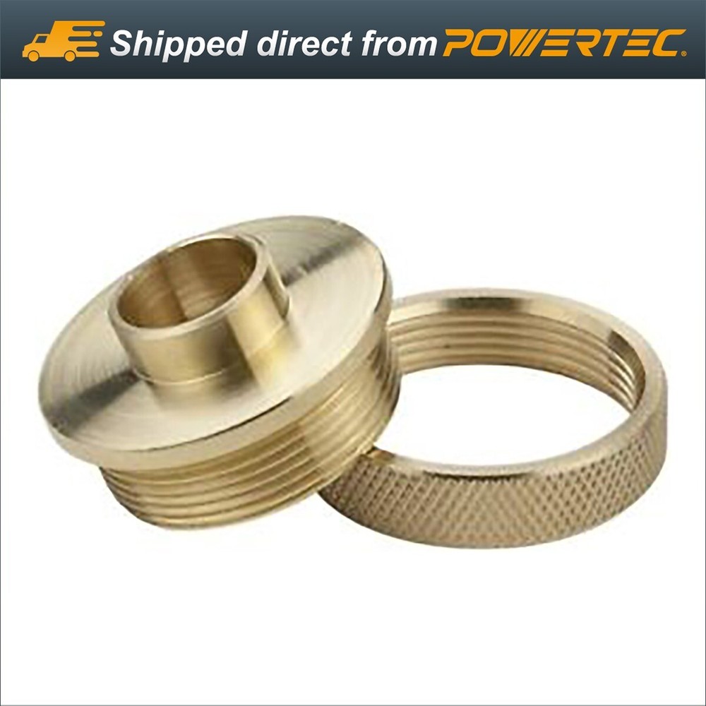 POWERTEC  Guide Bushing and Guide Lock Nut Short Shank 5/8"(71166)