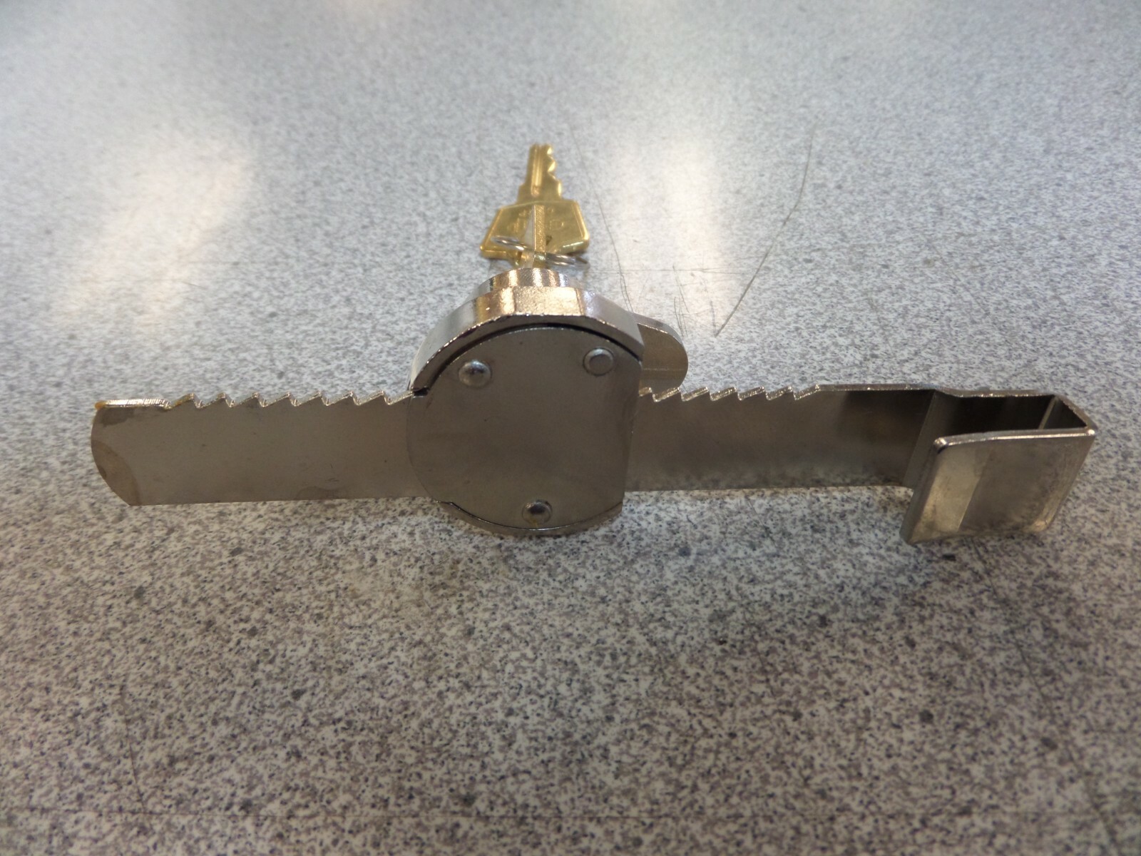 ESP 7RLKA201 RATCHETING GLASS DOOR SHOWCASE LOCK KEYED ALIKE 201