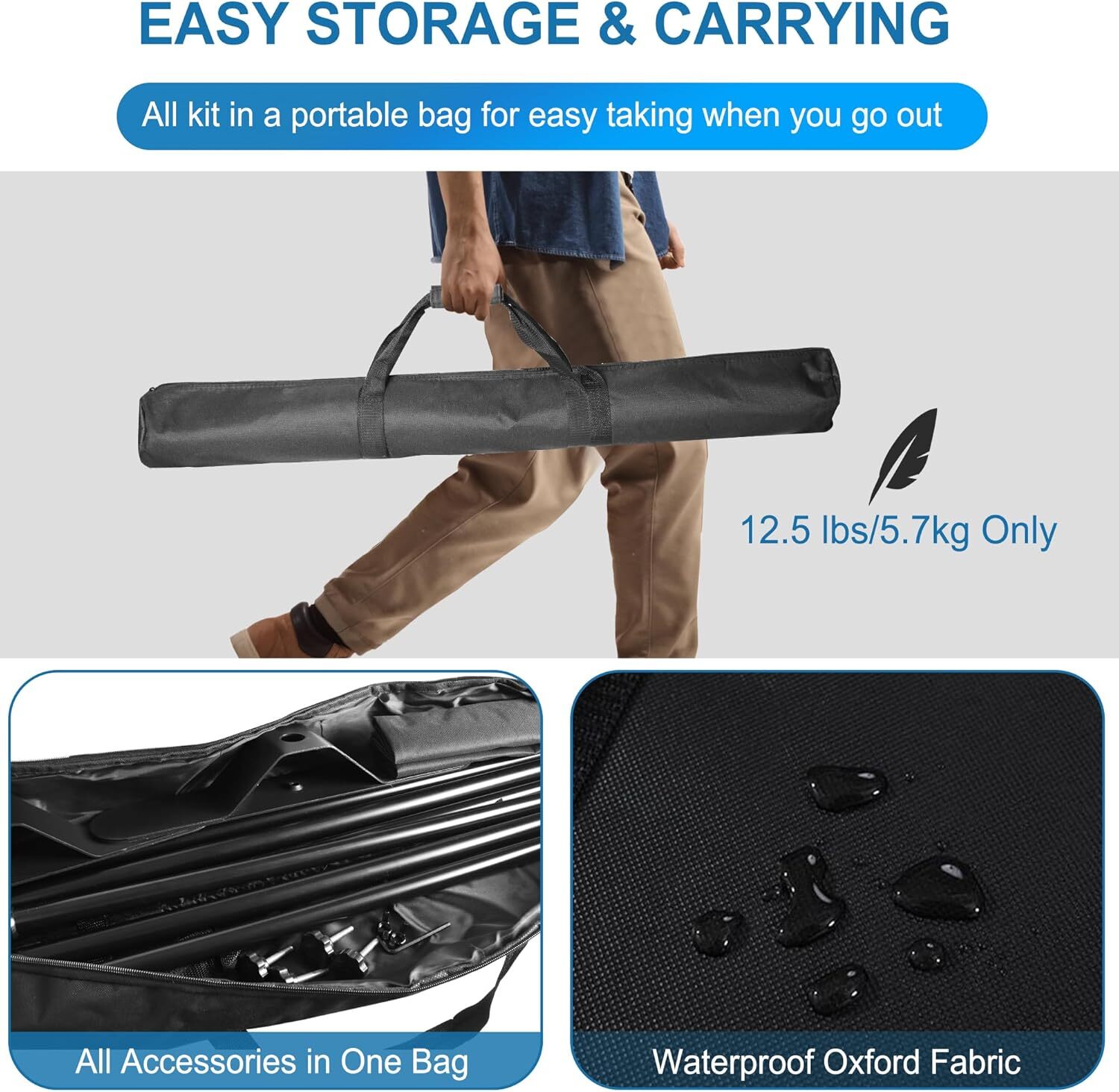 8x10 ft Banner Stand Heavy-Duty Backdrop Stand Telescopic Adjustable Repeat Step