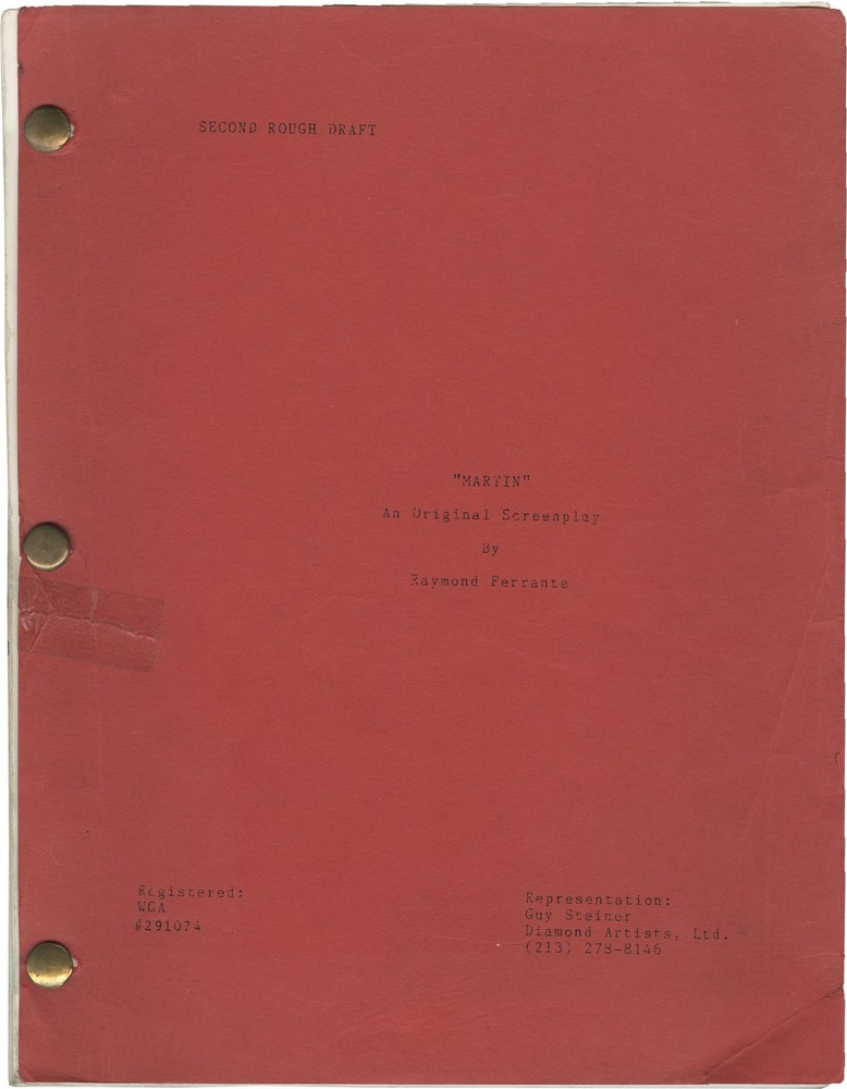 Raymond Ferrante MARTIN Two original screenplay drafts for an #146709