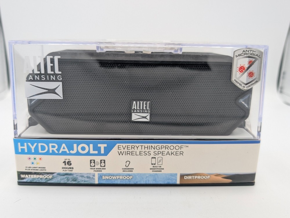 Altec Lansing HYDRAJOLT EVERTHINGPROOF Waterproof Wireless Bluetooth Speaker OB