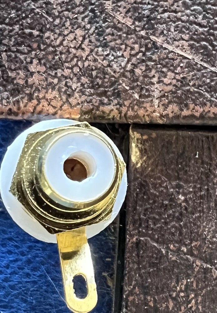 36 Gold Plated RCA Panel Mount Jacks Chassis Audio Connectors Insulated