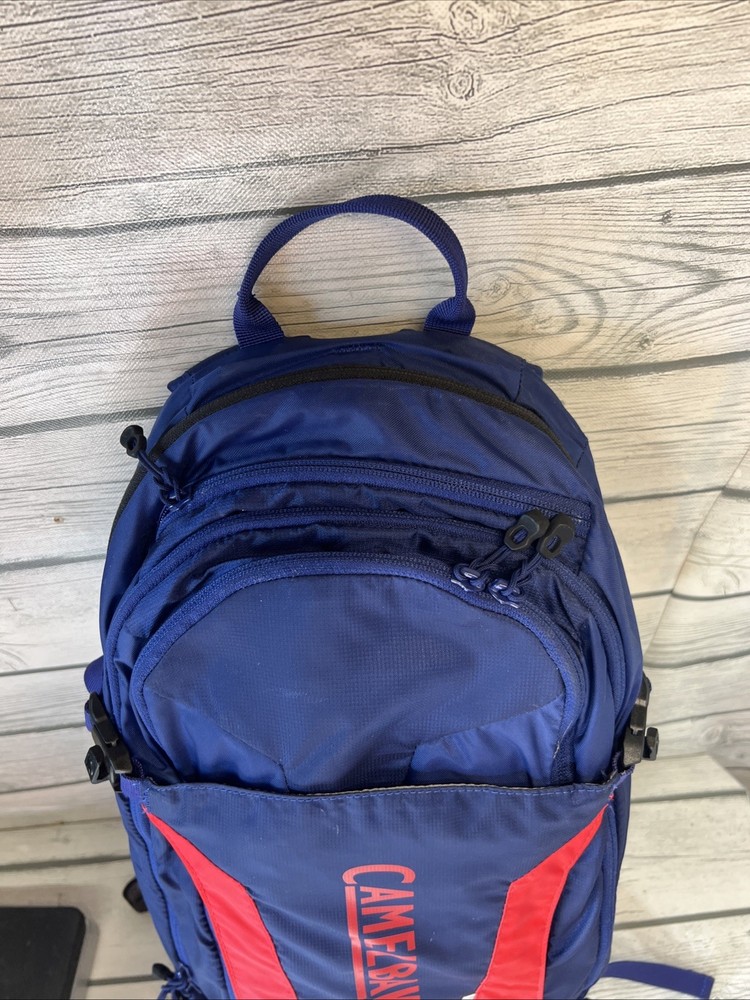 Camelbak M.U.L.E Mule Hydration Hiking Mountain Biking Backpack Red Blue