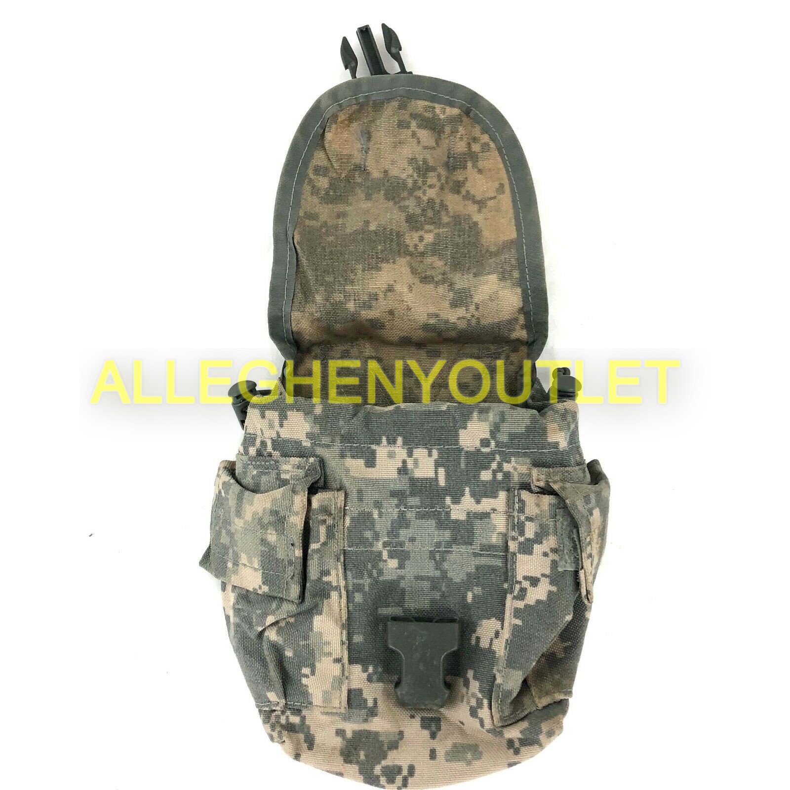 MOLLE II 1 QT Canteen Cover / General Purpose Pouch ACU - 2 Pack EXCELLENT