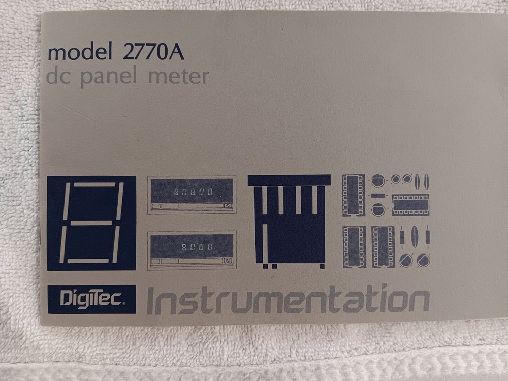 Digitec 2770A-03 Panel Meter NEW