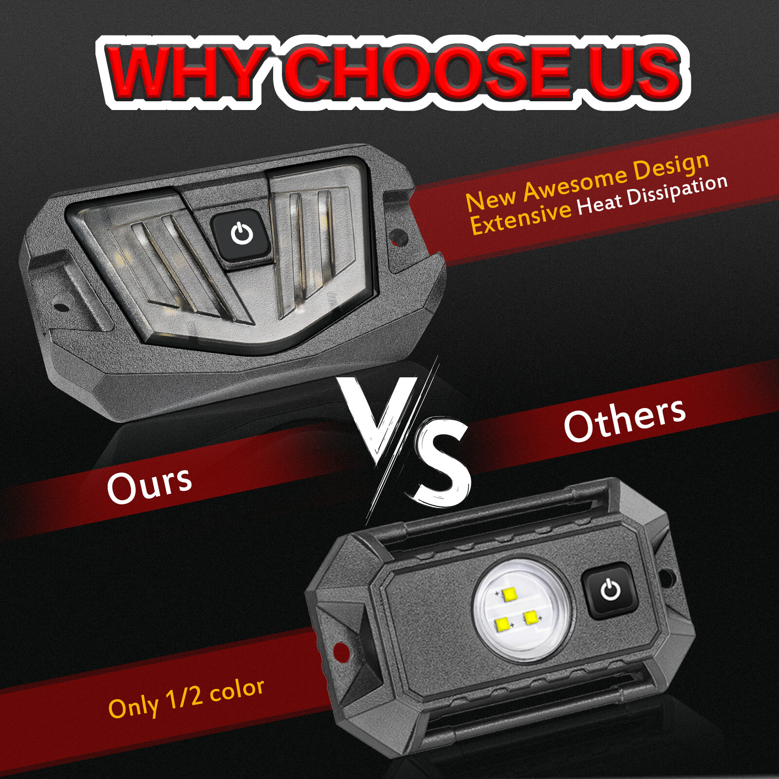 for Can-am Maverick X3 MAX UTV Interior LED Dome Lights Roll Bar Mounts ATV 12V