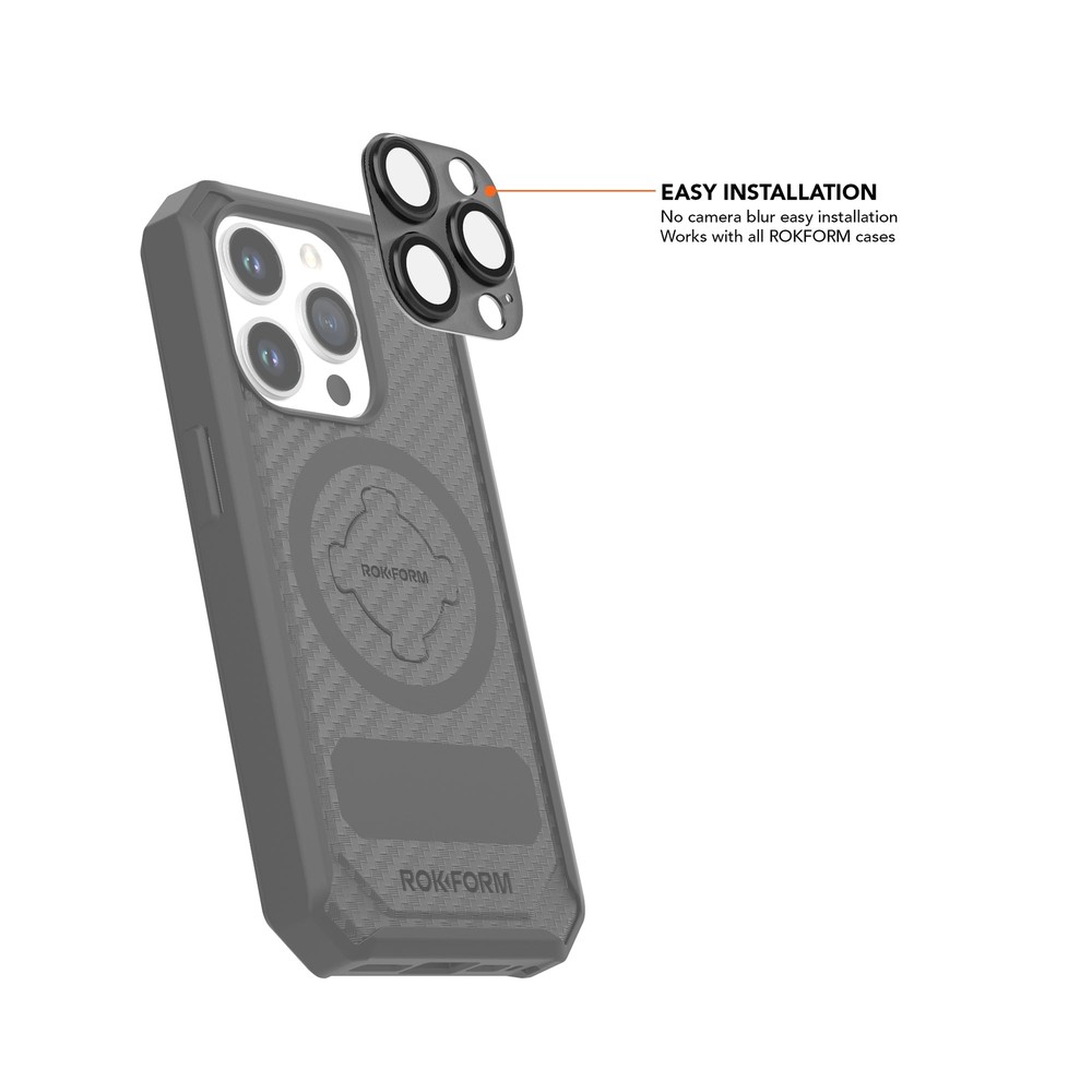 Rokform Apple iPhone 15 Pro Camera Lens Protector for handling tough situations