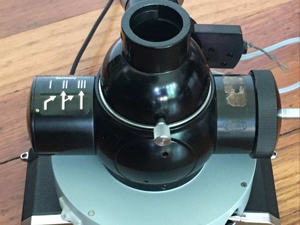 Zeiss Ikon Microscope Camera / Beamsplitter Eyepiece Prontor Shutter Controller