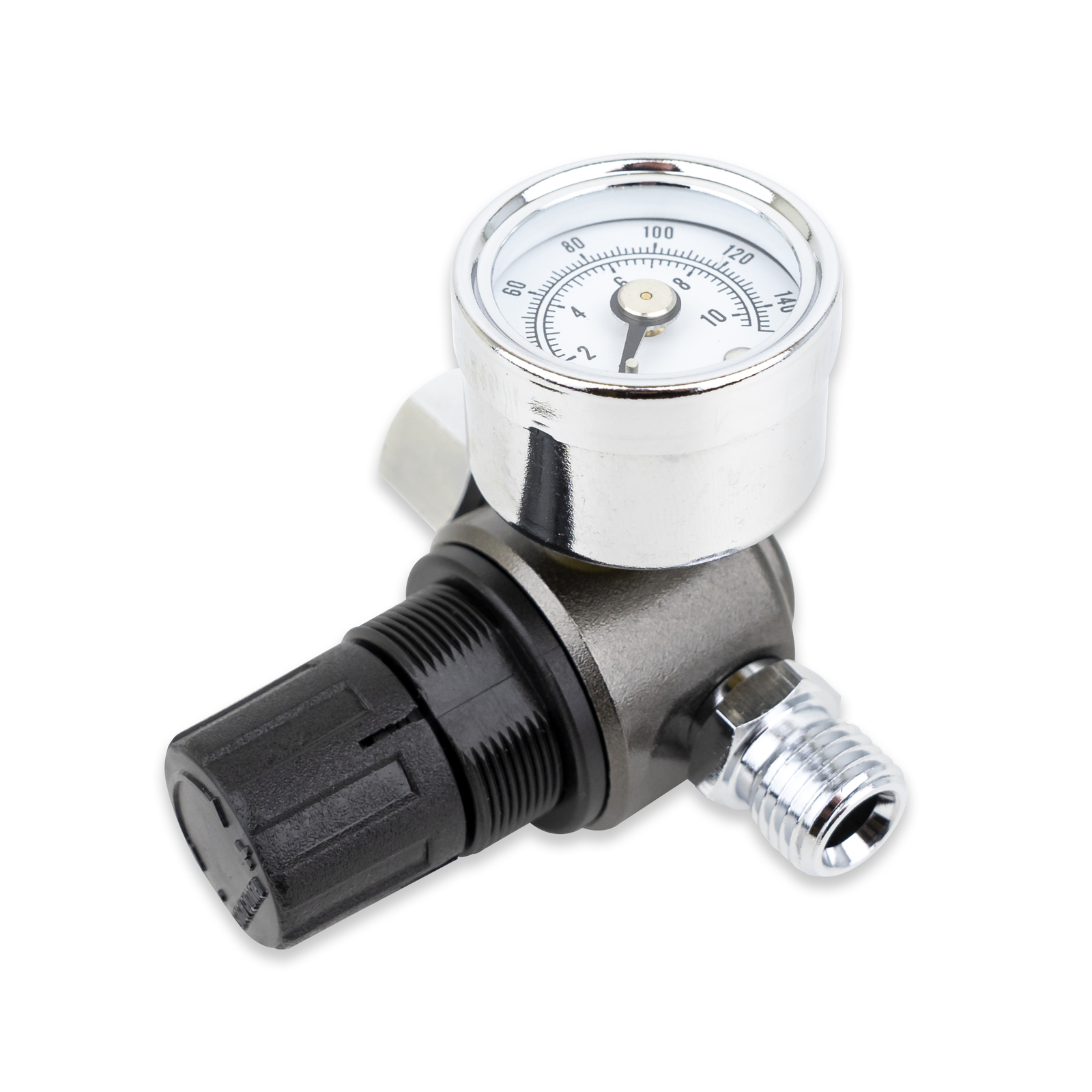HVLP Spray Gun Air Regulator with Pressure Gauge and Diaphragm Control