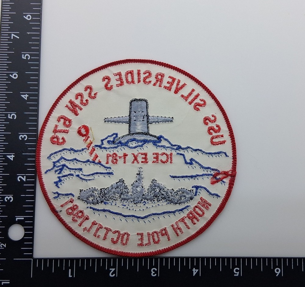 USS Silversides SSN-679 North Pole 1981 Patch