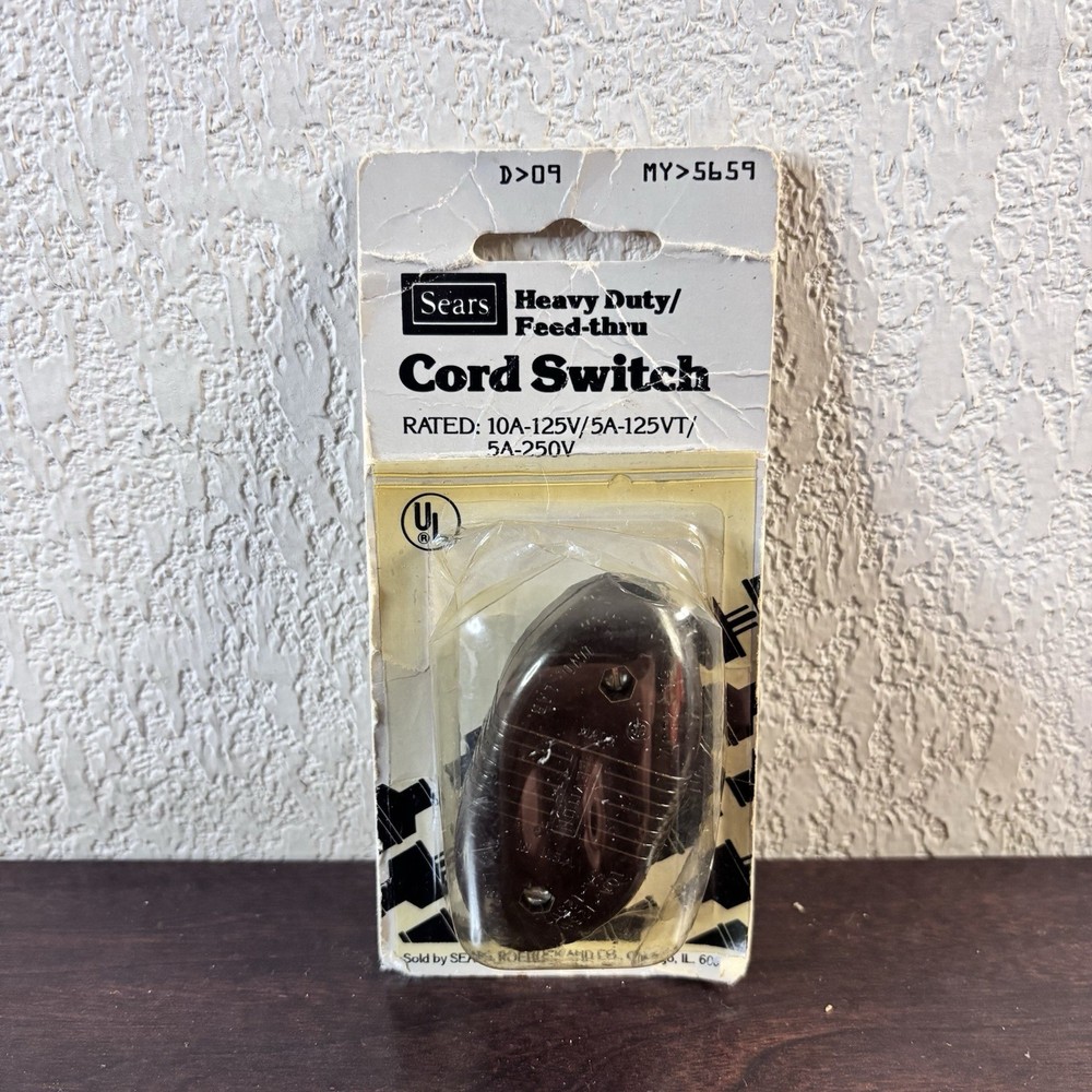 Vintage Sears Heavy Duty Feed-Thru Cord Switch