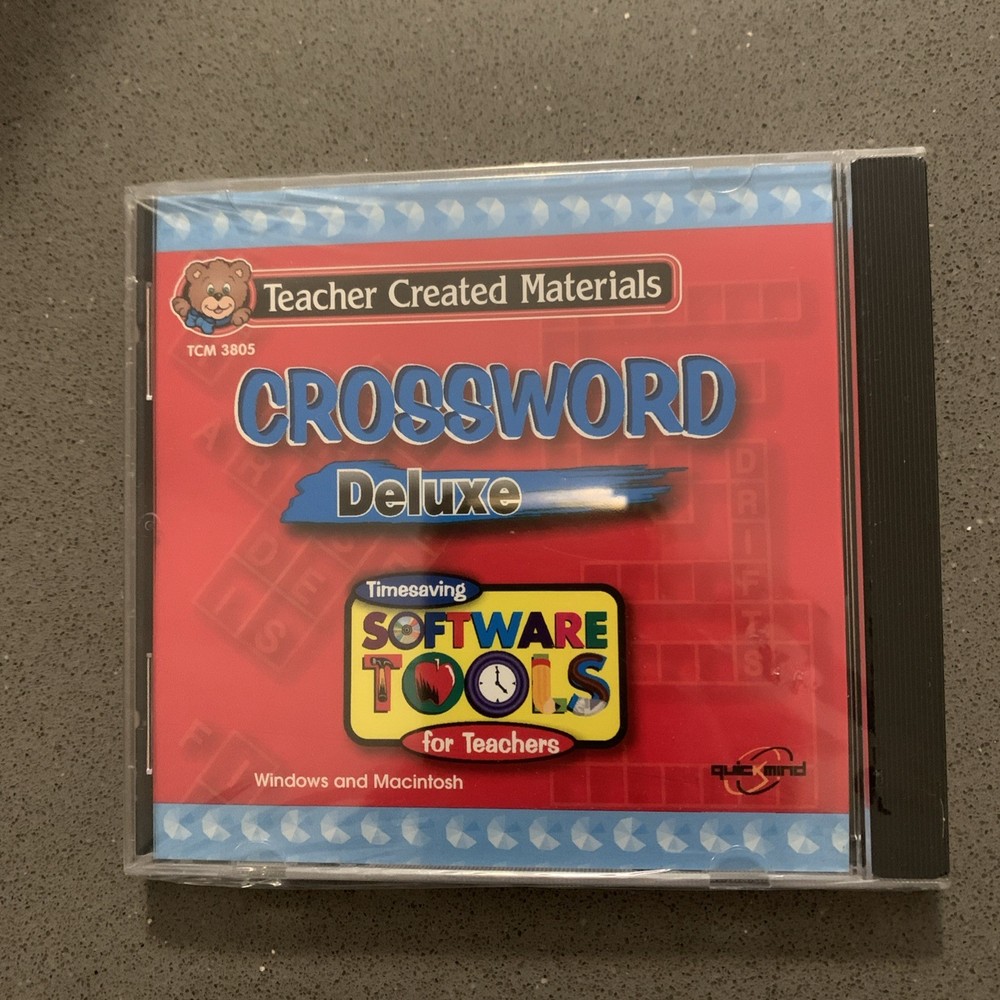 Teacher Created Materials: Crossword Deluxe PC MAC CD create puzzles curriculum