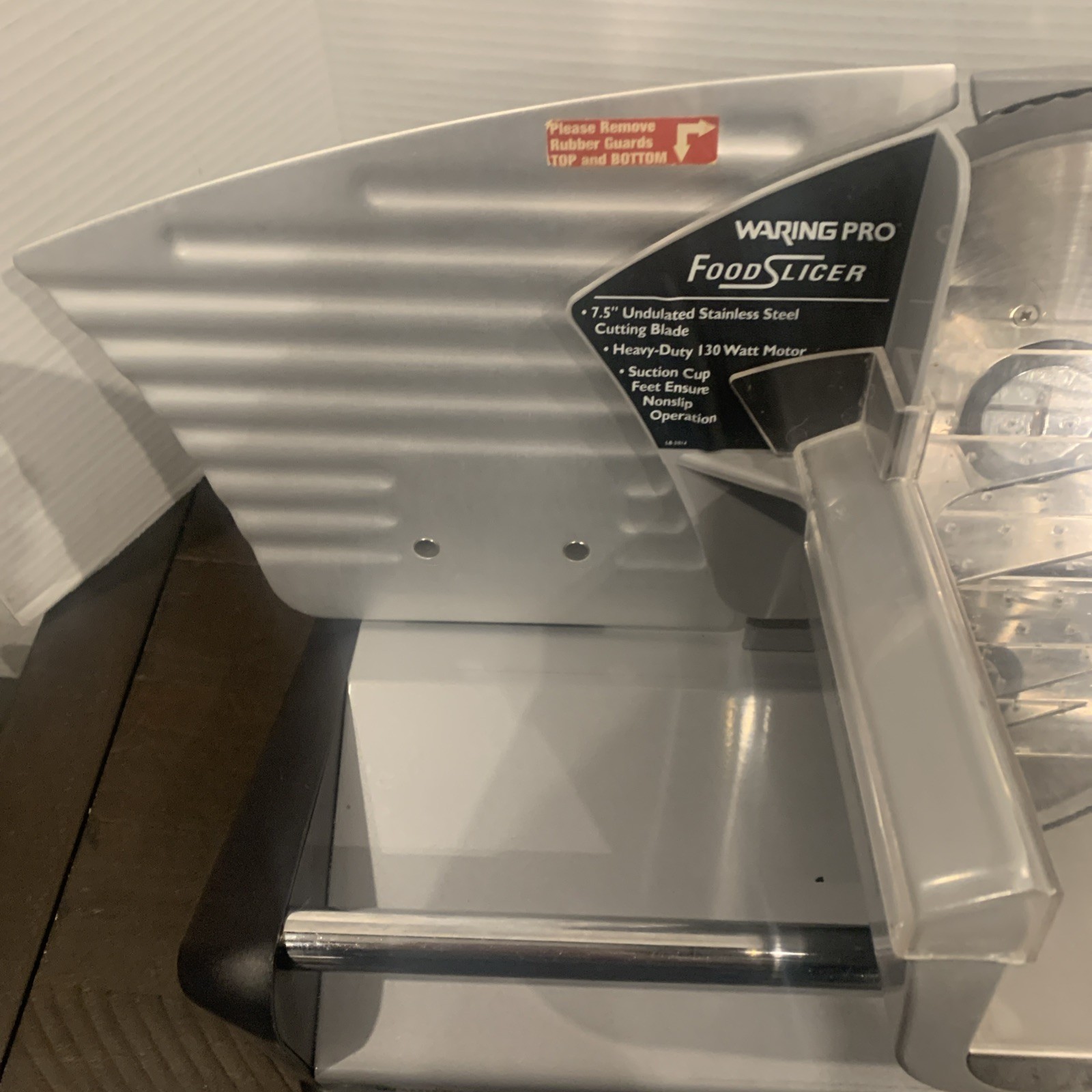 Waring Pro FS150 Professional Electric Food Slicer Premium Coated Steel Aluminum