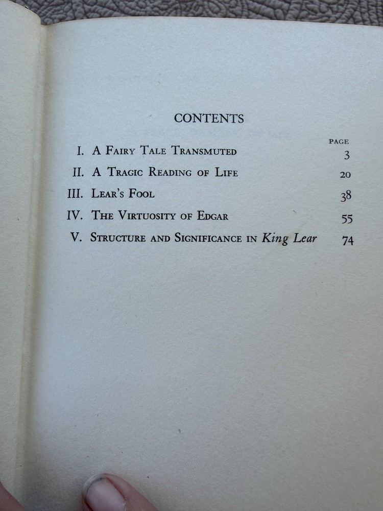 Vintage Book King Lear 1949 Shakespeare