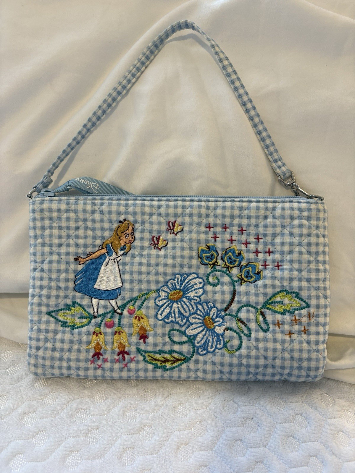 Disney Vera Bradley Alice In Wonderland RFID Convertible Wristlet