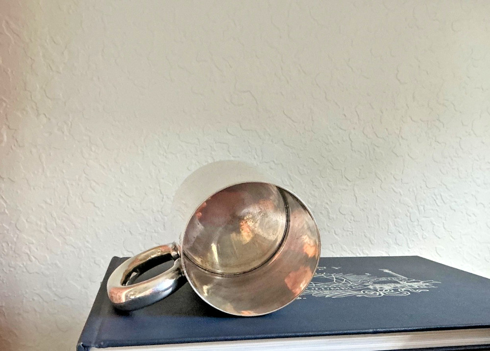Vintage Walker & Hall Sheffield Trophy Silver Plate 1 Pint Tankard Mug 1935