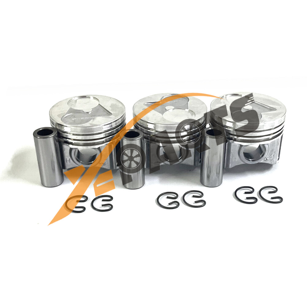 3 set Piston Kit STD For Kubota D782