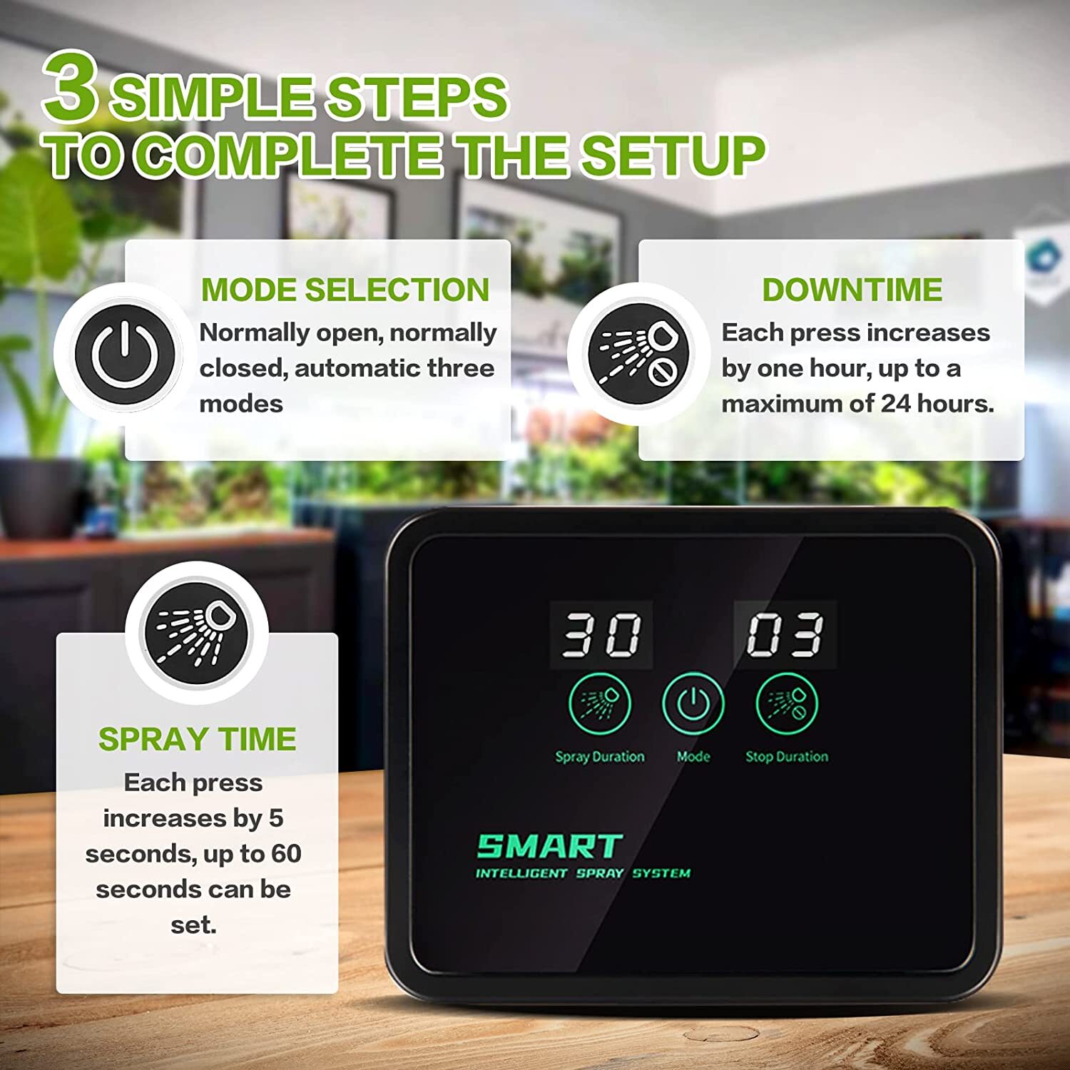 Reptile Humidifier Mister Fogger for Terrarium Automatic Timer Spray Mist Fogger