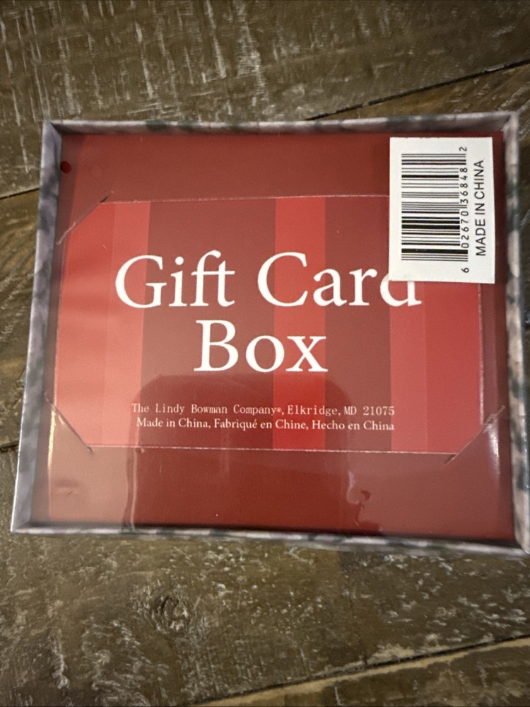 Lindy Bowman Christmas Gift Card Box