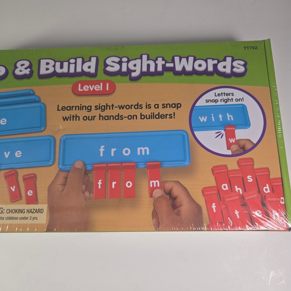 Lakeshore Snap & Build Sight Words Level 1 Educational Learning Game TT752