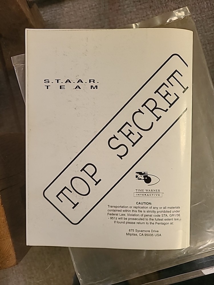 Area 51 Atari Arcade Operators Manual