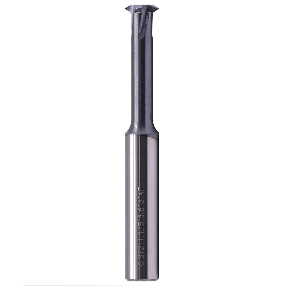 1/2" 12-32 TPI Single Pitch Solid Carbide Thread End Mill - Altin Coated, 4 Flut