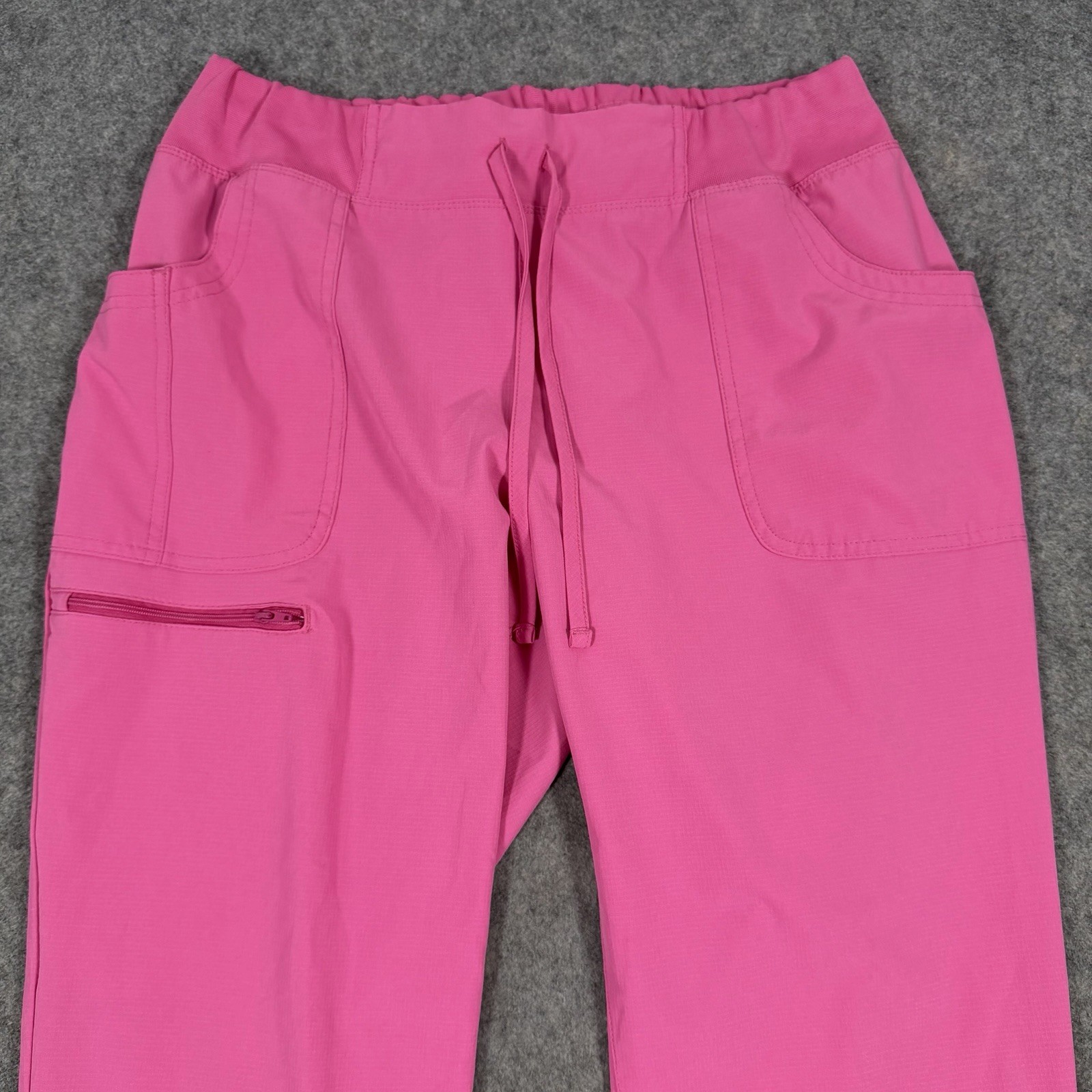 Heart Soul Scrubs Pants Women's Size Large Petite (Actual Fits W34xL29) Hot Pink
