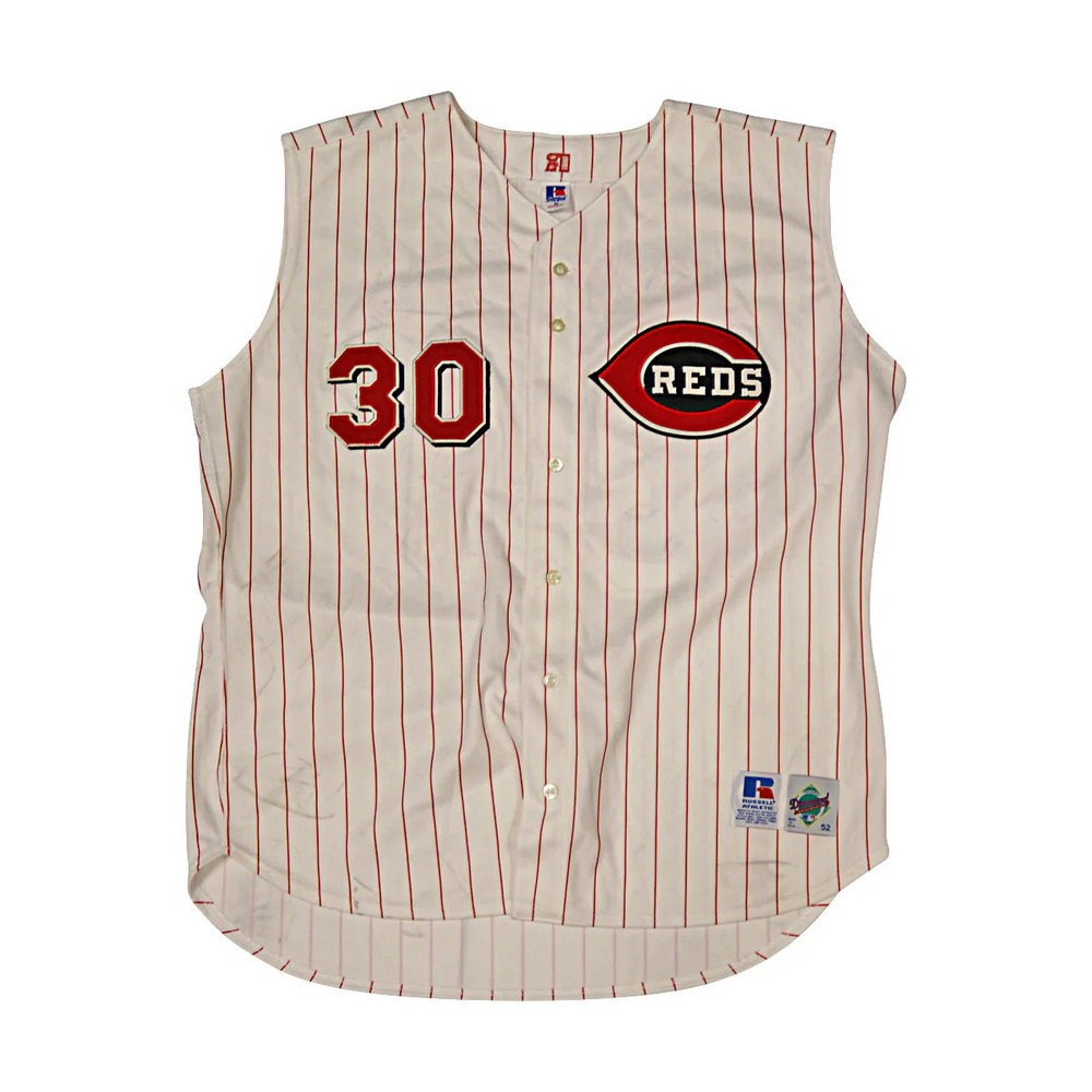 Ken Griffey Jr Reds Autographed Personalized Sleeveless Authentic Jersey-1