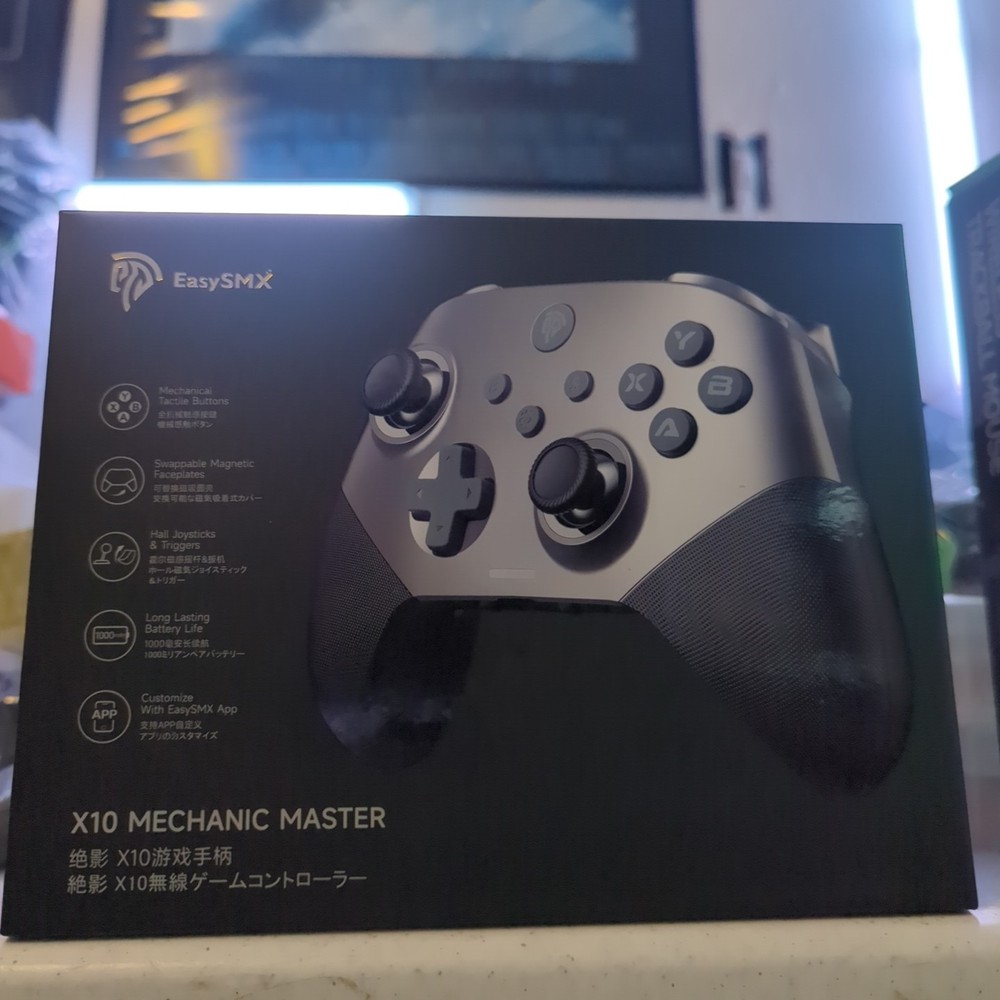 EasySMX X10 Mechanic Master Wireless Controller Silver Black PC Switch