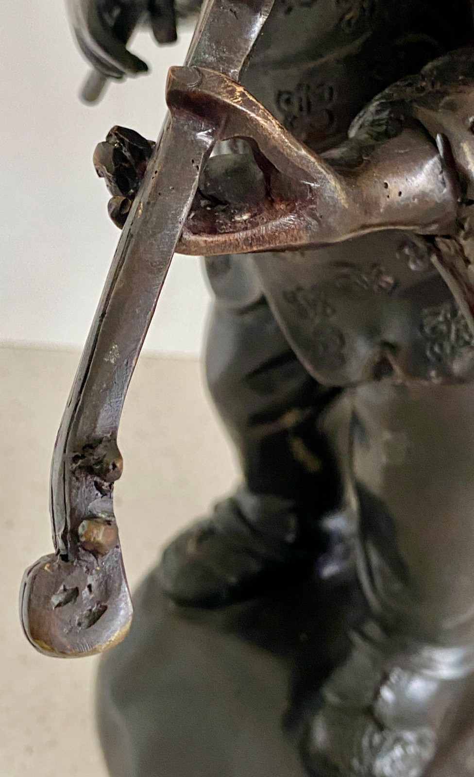 Vtg 16" Bronze Anthropomorphic Pig Sculpture Playing Violin Maitland Smith MCM