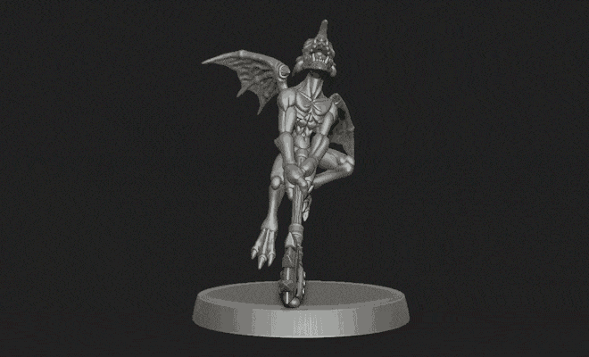 Mephit Into the Pit!! 3D Printed Miniatures for Reign in Hell Demon Daemon