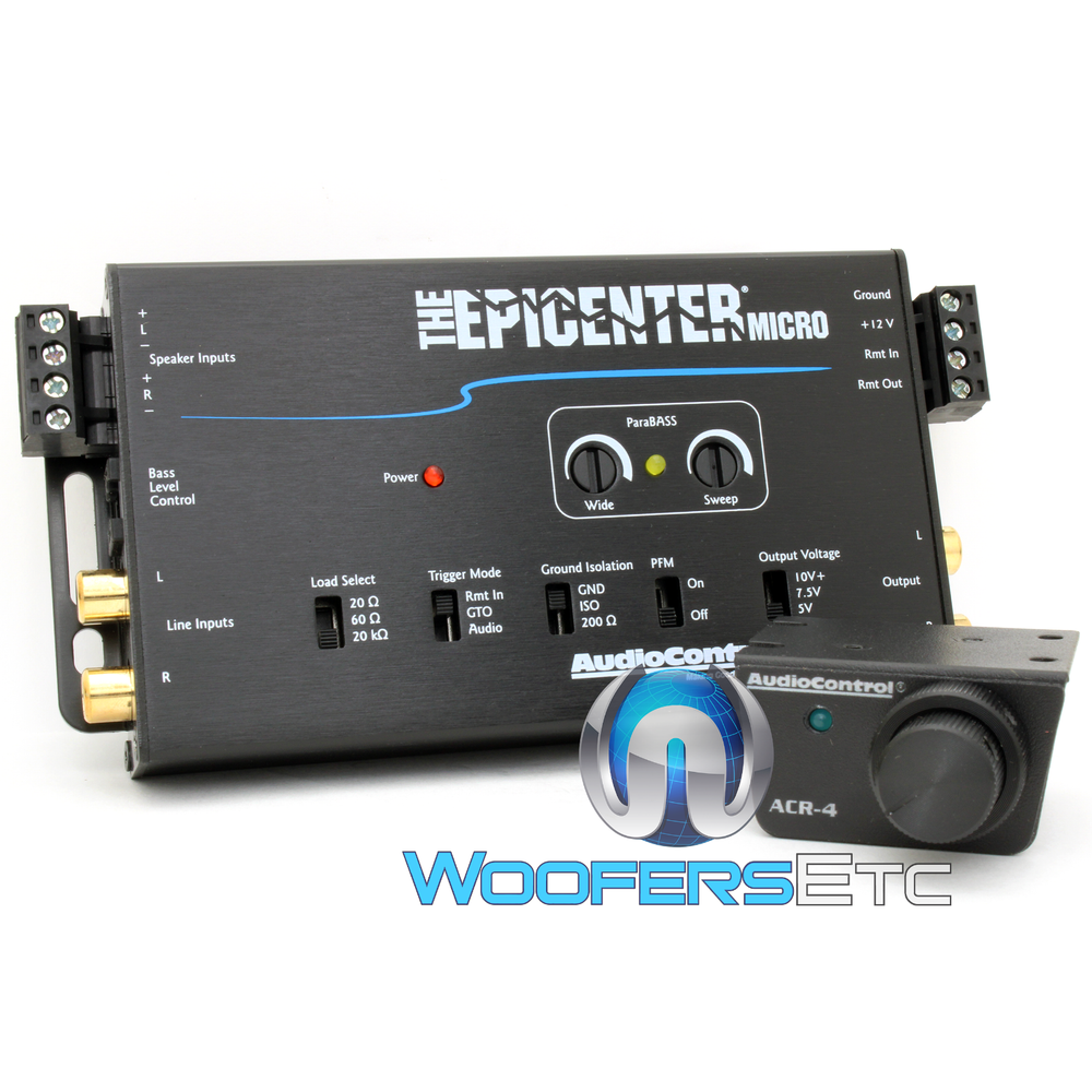 AUDIO CONTROL MICRO EPICENTER DIGITAL BASS ENHANCER SPEAKER & LINE LEVEL INPUTS