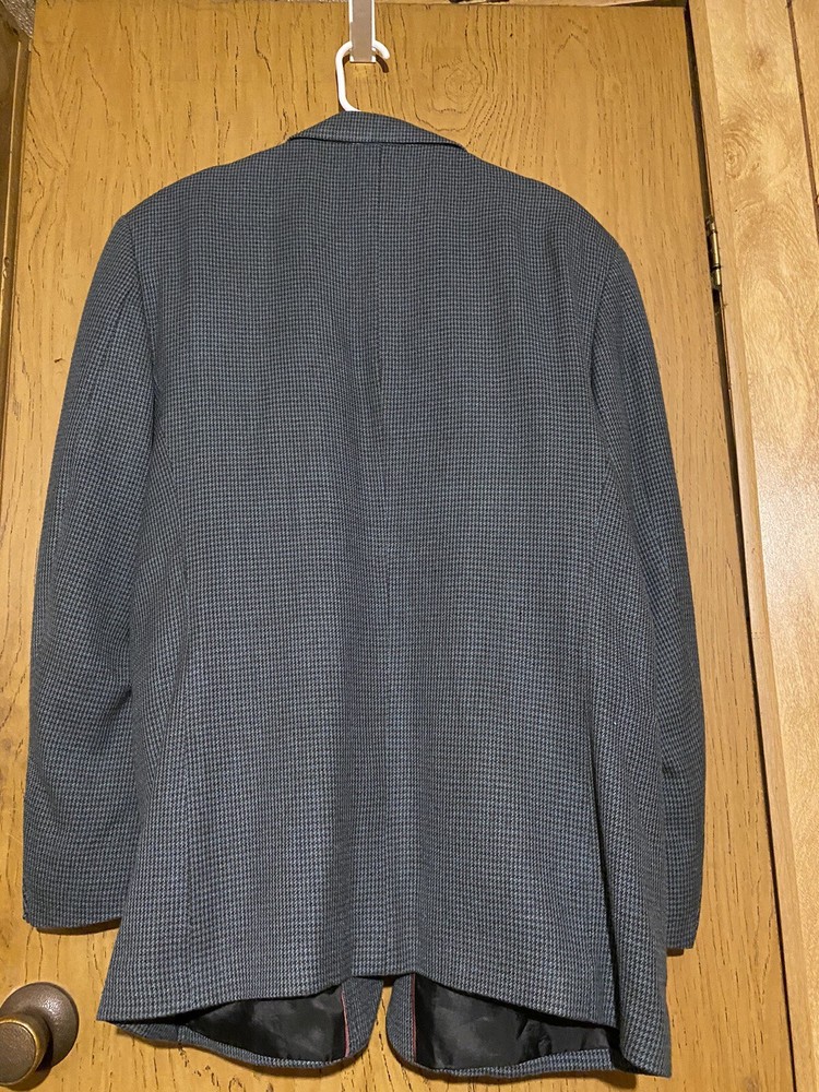 London Square Houndstooth Blazer 42R Silk Blend