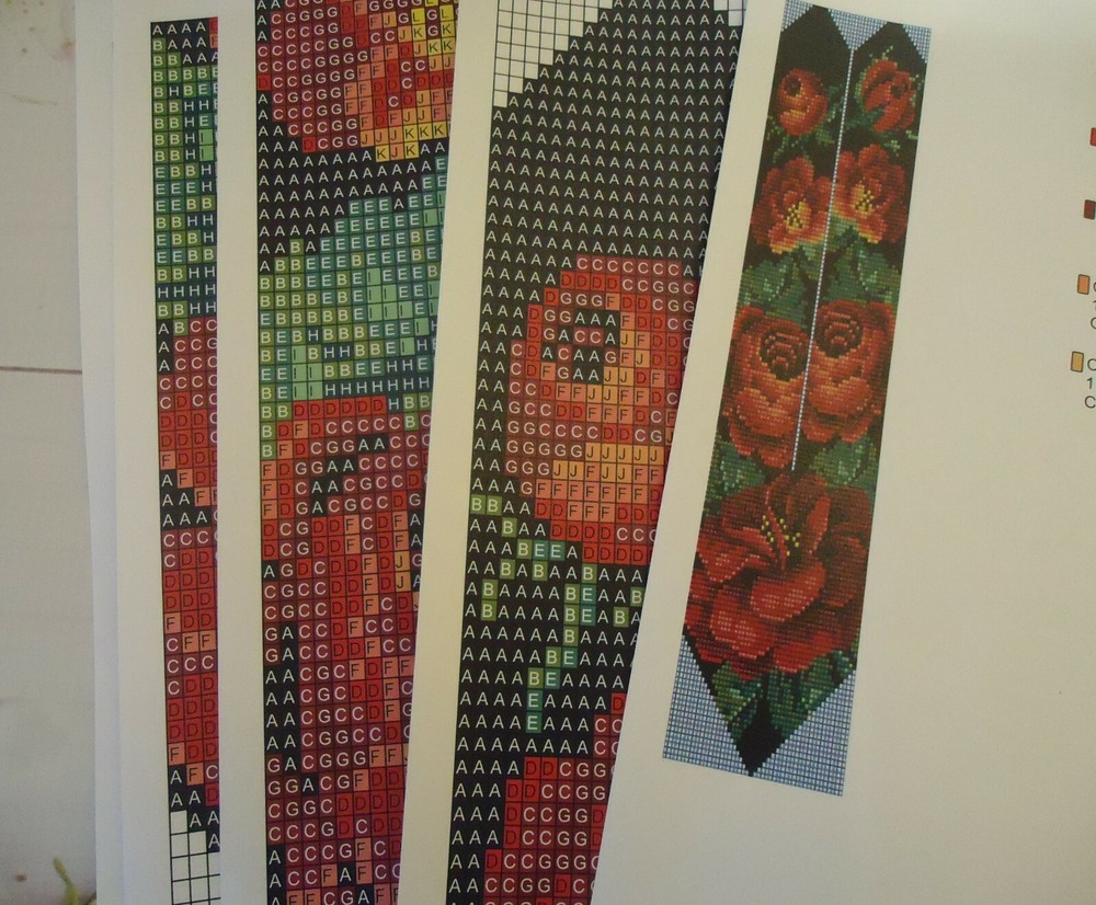 Kit for making a necklace gerdan. Beading Loom Pattern. #K1v