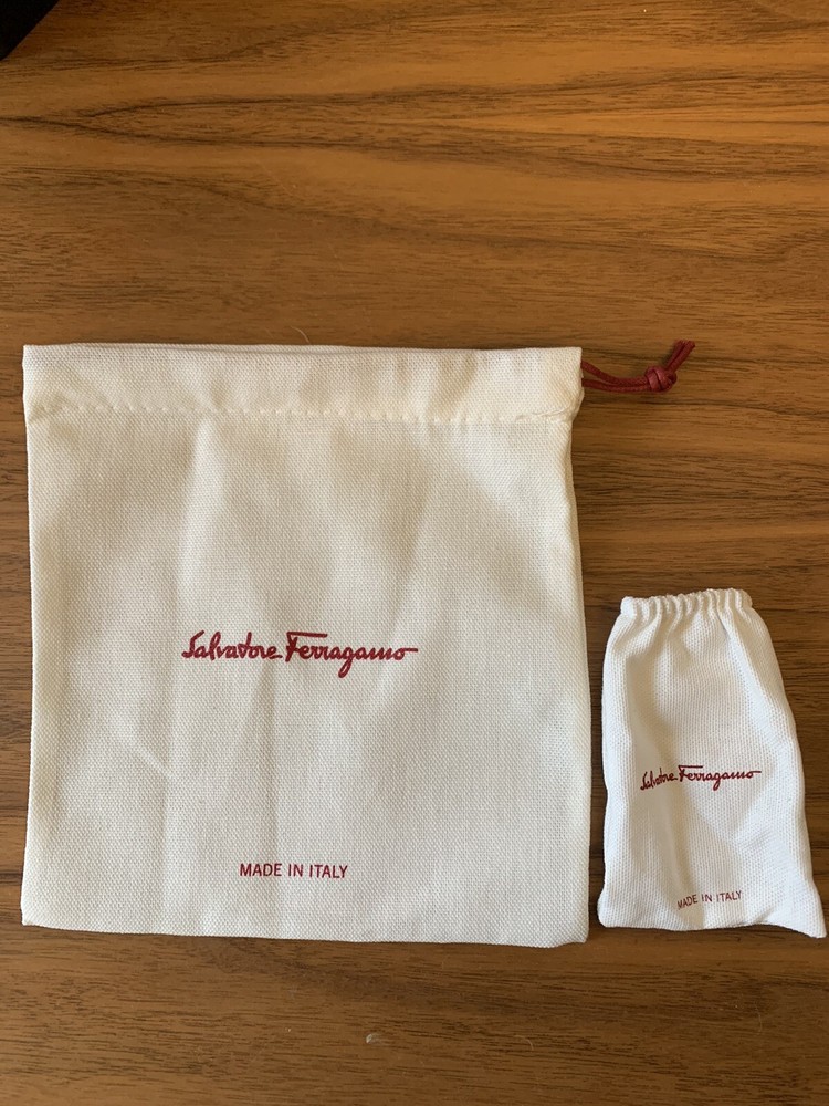 Ferragamo belt drawstring dust bag
