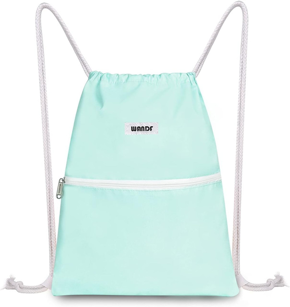 Drawstring Backpack String Bag Sackpack Cinch Water Resistant Nylon for Gym Shop