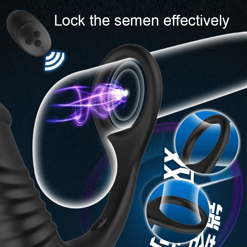Electric Penis-Stretcher Enhancer-Scrotum-Ring-Delay-Ejaculation for Male Remote