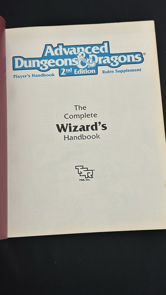 Advanced Dungeons & Dragons 2nd Edition Supplement Complete Wizard's Handbook