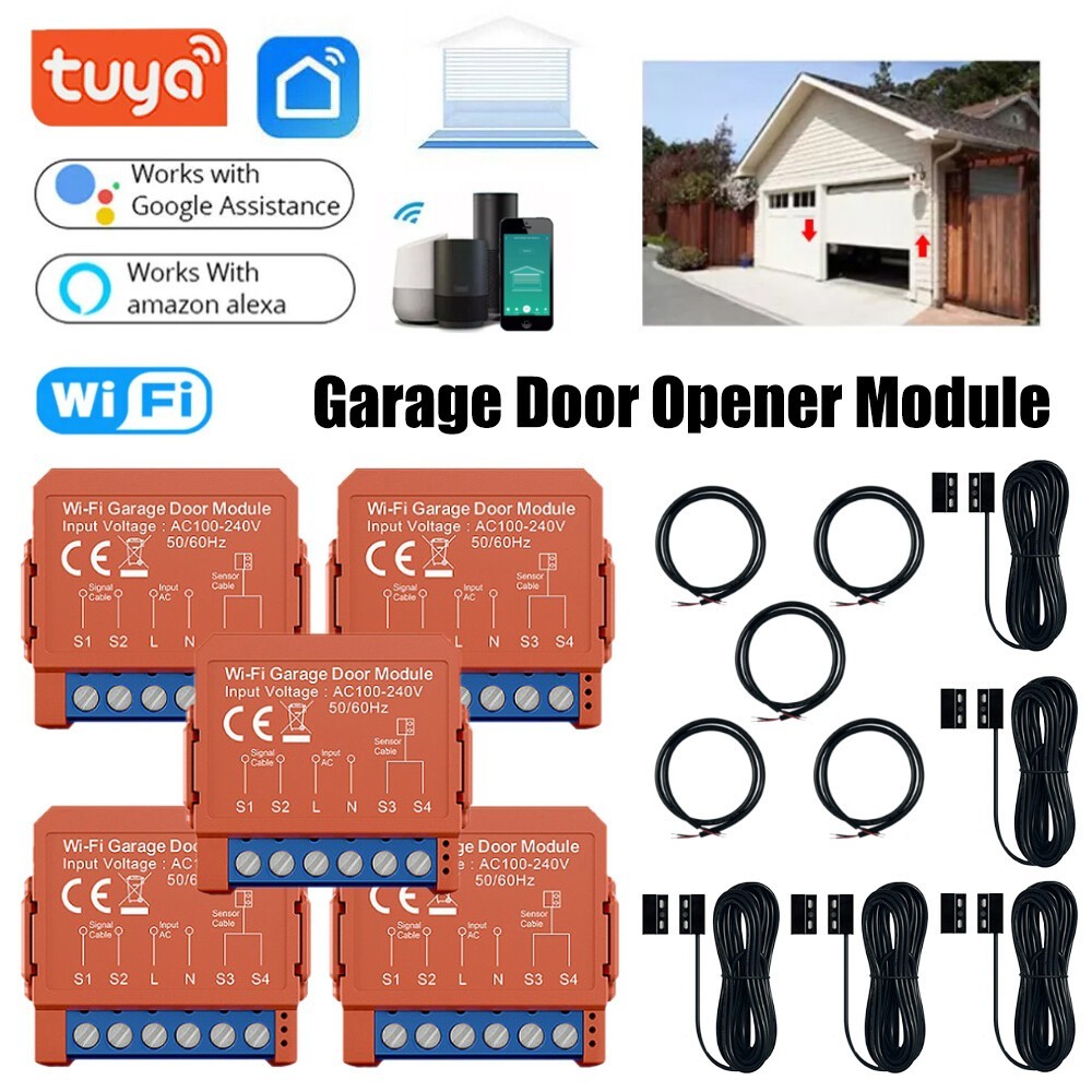 1~10x Smart WiFi Garage Door Module Roller Door Timer Switch APP Voice Control*