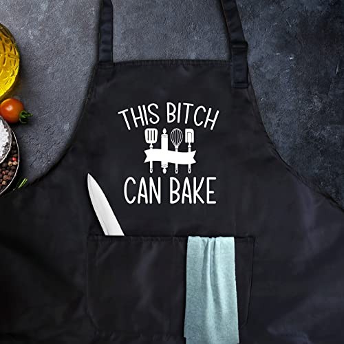 Funny apron for men Adjustable Waterproof with Pockets for Cooking Baking BBQ