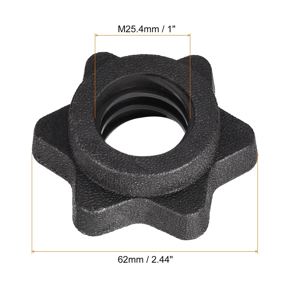 Hexagonal Handlebar Nut, 2pcs 25.4mm Plastic Non-Slip Rotation Block