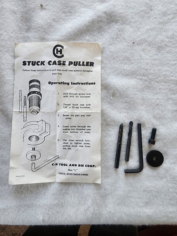 C-H Tool & Die Stuck Case Puller Brand New
