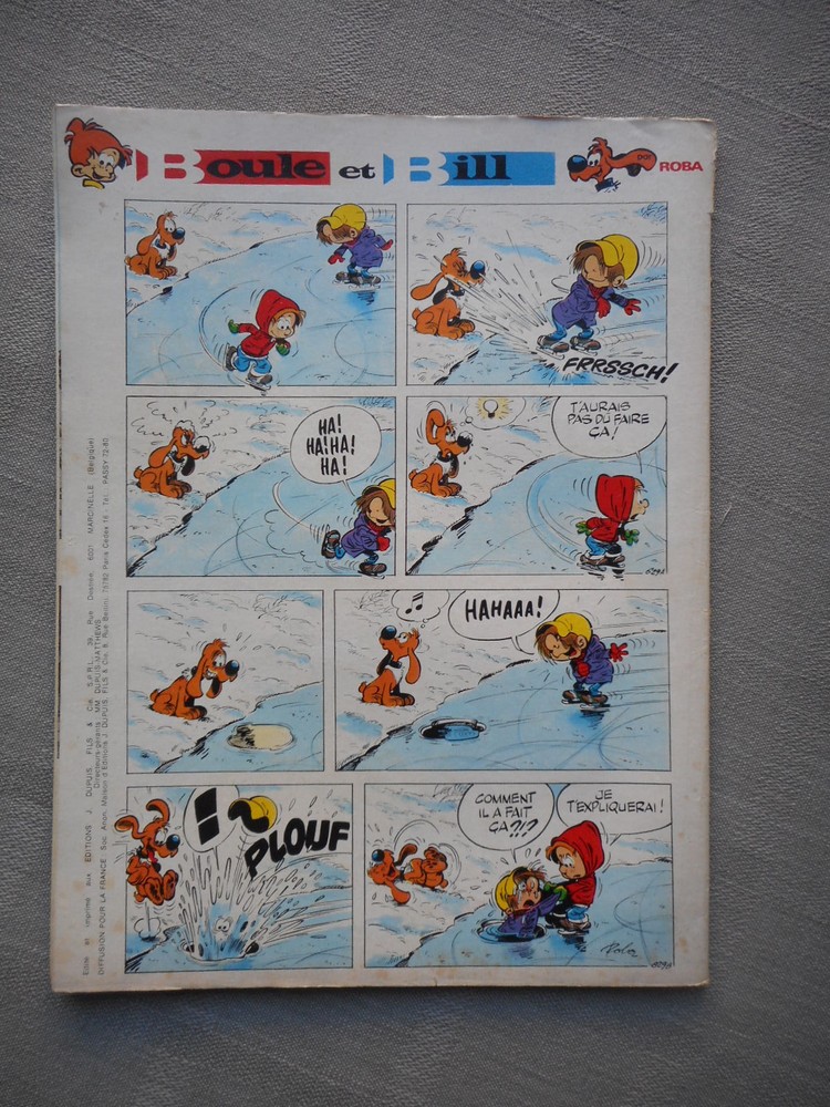 Spirou Weekly No. 1815 Good Condition Without The Supplement