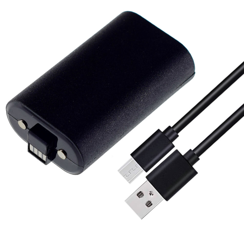 Rechargeable Battery + USB Cable For Xbox One Wireless Controller 1400mAh new