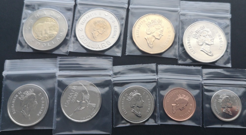 ***CANADA 2000 COMPLETE UNCIRCULATED COINS SET ***