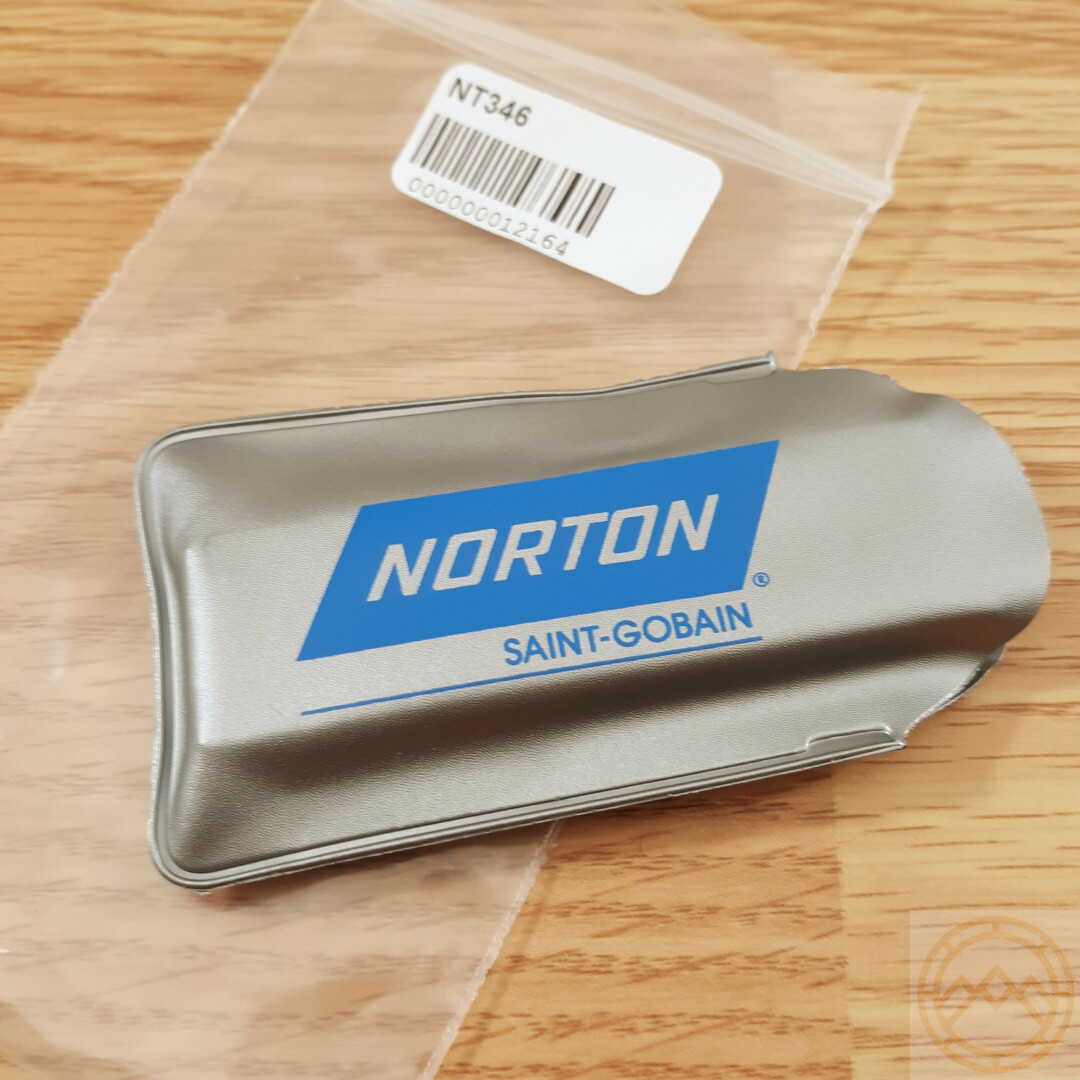 Norton Small Sportsman Fine Grit Pocket Stone Measures 3" x 7/8" x 3/8" Orange