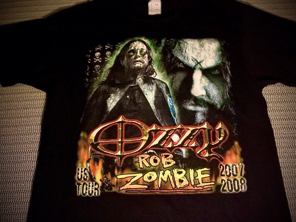 ozzy OSBOURNE-official-{UNWORN w/tag}-OZZFEST tour shirt-Large-DOUBLE sided-RARE
