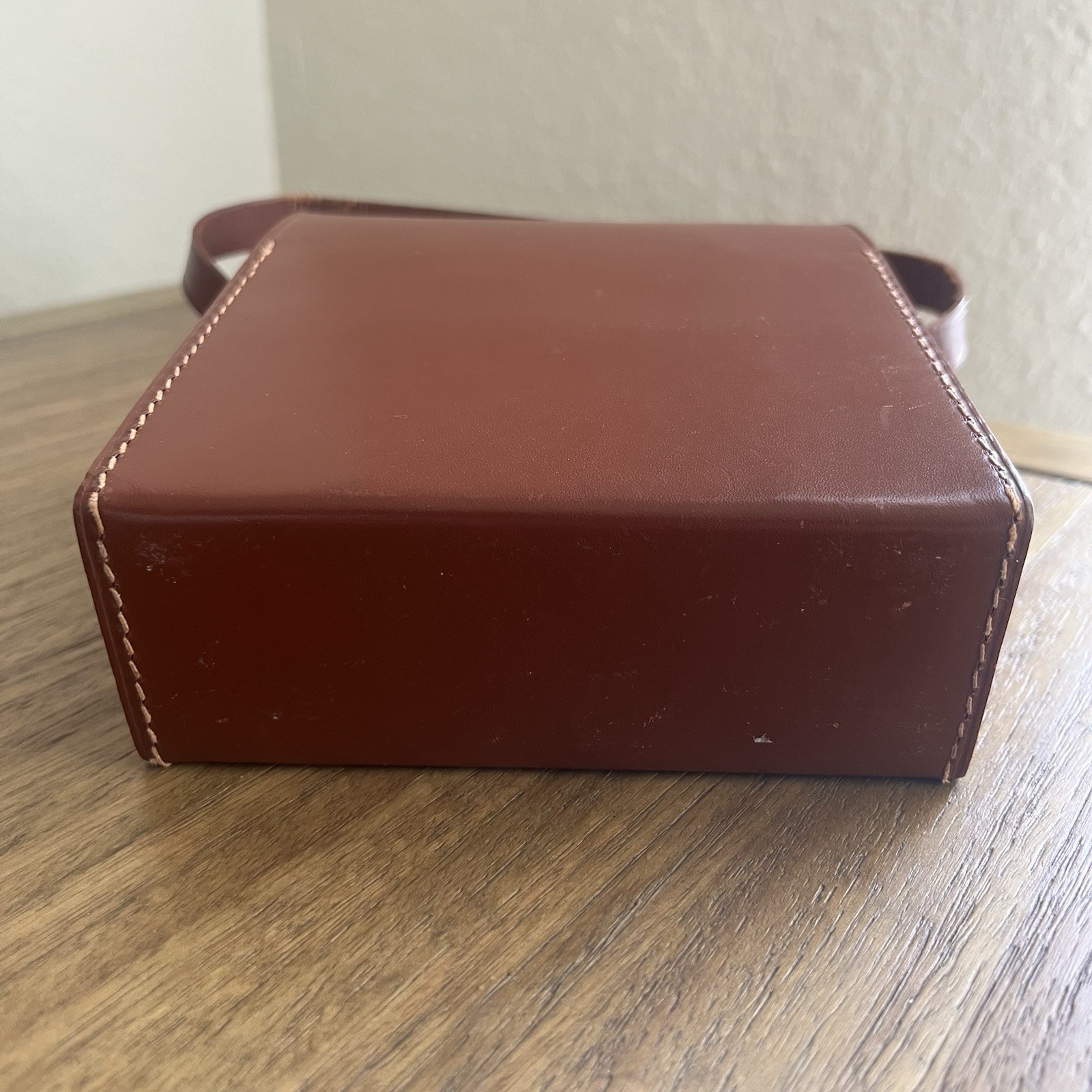 Vintage Enger Kress Leather Travel Bar Set MCM Mad Men Era Bourbon & Scotch