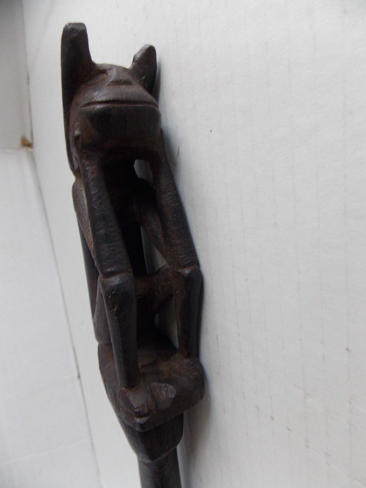 Tun Tun Dayak Borneo Indonesia pig charm measuring stick 22"